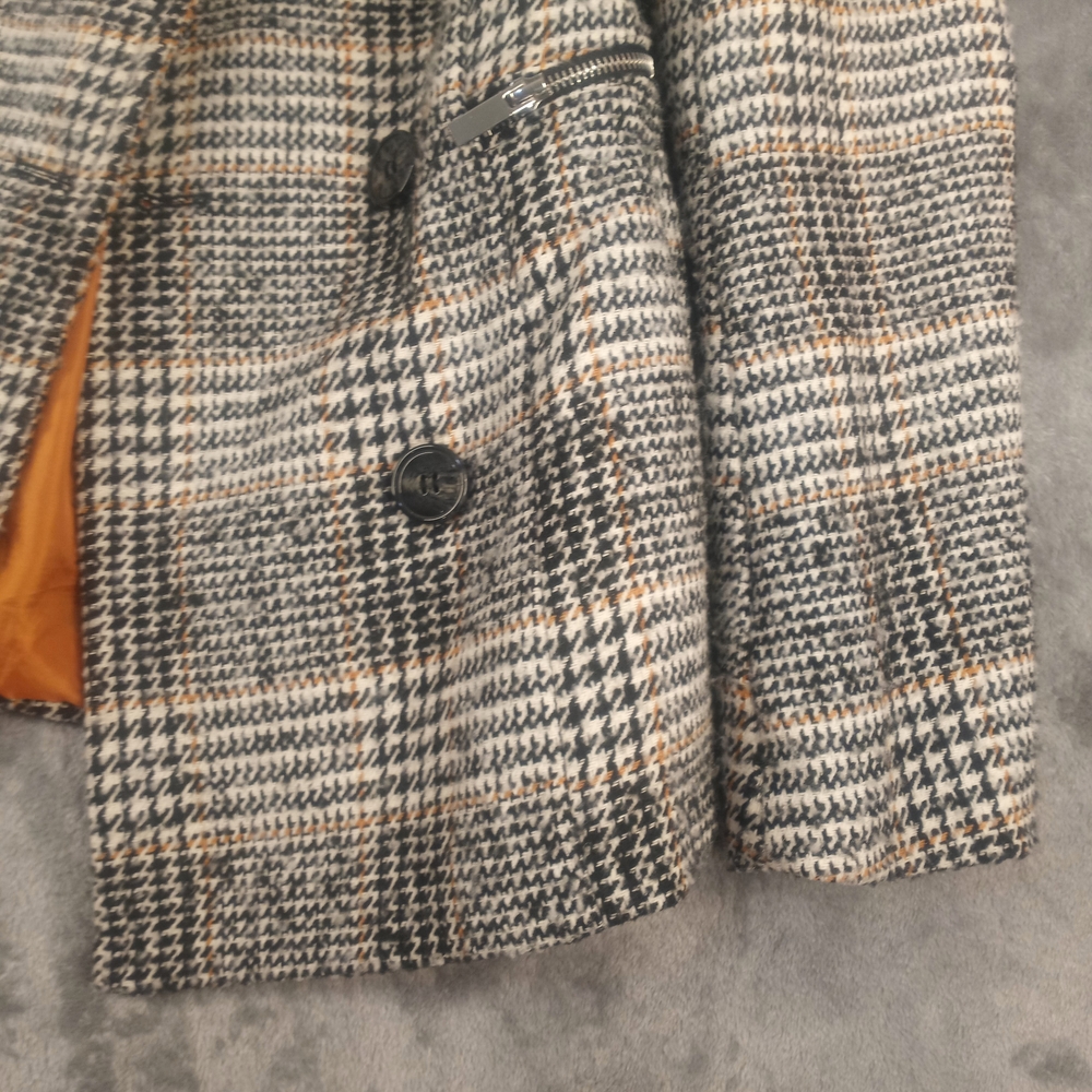 Maralyn & Me Double Breasted Jacket Pea Coat Size XS  Brand Retro Plaid Academia - Picture 2 of 16